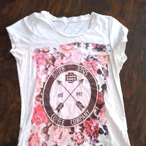 Dutch Bros Floral Shirt XS